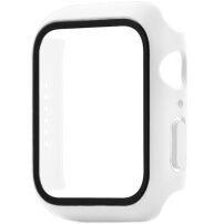 xDfind mat etui s kaljenim steklom za Apple Watch 45mm - bel