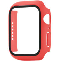 xDfind mat etui s kaljenim steklom za Apple Watch 45mm - rdeč