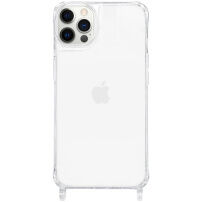 Prozoren ovitek z nastavki za vrvico za iPhone 12 Pro Max - prozoren