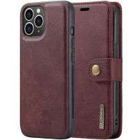 DG.Ming 2v1 snemljiva preklopna torbica za iPhone 11 Pro Max - Wine