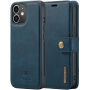 DG.Ming 2v1 snemljiva preklopna torbica za iPhone 12 / 12 Pro - temno modra