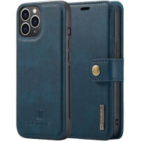 DG.Ming 2v1 snemljiva preklopna torbica za iPhone 12 Pro Max - temno modra