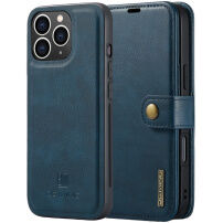 DG.Ming 2v1 snemljiva preklopna torbica za iPhone 16 Pro Max - temno modra