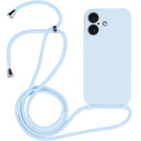 Silikonski ovitek z vrvico za iPhone 17 - moder