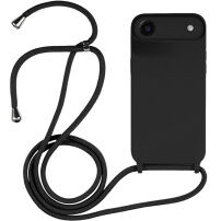 Silikonski ovitek z vrvico za iPhone Air - črn