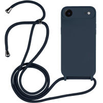 Silikonski ovitek z vrvico za iPhone Air - temno moder
