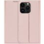 DUX DUCIS flip ovitek za iPhone 14 Pro - roza-zlato