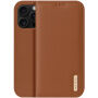 DUX DUCIS Hivo usnjena preklopna torbica za iPhone 16 Pro - rjava