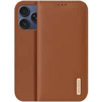 DUX DUCIS Hivo usnjeni flip ovitek za iPhone 17 Pro Max - rjav