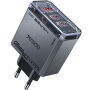 Yesido YC101 GaN adapter za hitro polnjenje s priključki 2x USB-C / USB-A - 65W - temno siv