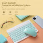 Brezžični Bluetooth tipkovnica - zelena