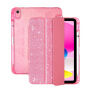 Bleščeč Etui s prostorom za Apple Pencil za iPad 10,9" (2022) / 11" (2025) - roza