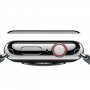 NILLKIN kaljeno 3D steklo s črnim okvirjem za Apple Watch 44mm