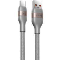WEKOME WDC-C31 pleten polnilni in podatkovni kabel - USB-A na USB-C - 2 m - siv