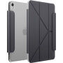 UNIQ Camden Lite etui z origami stojalom in prostorom za Apple Pencil za iPad 10,9" (2022) / 11" (2025) - temno sivo
