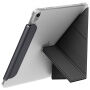 UNIQ Camden Lite etui z origami stojalom in prostorom za Apple Pencil za iPad 10,9" (2022) / 11" (2025) - temno sivo