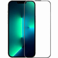 Rurihai kaljeno antirefleksno 2.5D steklo s črnim okvirjem za iPhone 13 / 13 Pro / 14 / 16e / 17e