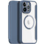 DUX DUCIS Skin X flip etui z MagSafe za iPhone 13 Pro Max - temno modra