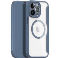 DUX DUCIS Skin X flip etui z MagSafe za iPhone 13 Pro Max - temno modra