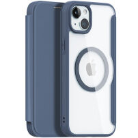 DUX DUCIS Skin X flip etui z MagSafe za iPhone 15 Plus - temno modra
