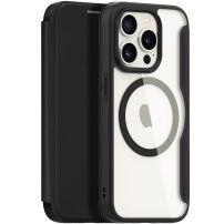 DUX DUCIS Skin X flip etui z MagSafe za iPhone 15 Pro - črna