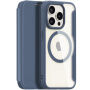 DUX DUCIS Skin X flip etui z MagSafe za iPhone 15 Pro - temno modra