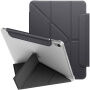 UNIQ Camden Lite etui z origami stojalom in prostorom za Apple Pencil za iPad 10,9" (2022) / 11" (2025) - temno sivo