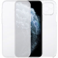 Dvodelni etui za sprednjo in zadnjo stran za iPhone 11 Pro Max - pregleden