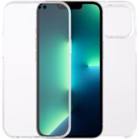 Dvodelni etui za sprednjo in zadnjo stran za iPhone 13 Pro Max - jasno