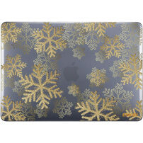 ENKAY sijajni prozorni ovitek za MacBook Pro 16" (A2141) - snežinke