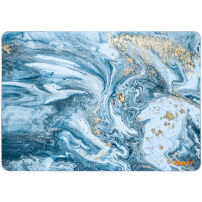 ENKAY mat etui za MacBook Air 13" (A1932 / A2179 / A2337) - modri marmor