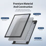 DUX DUCIS LCGM Series sijajni transparenten ovitek za MacBook Pro 16" (A2485 / A2780 / A2991 / A3186 / A3403 / A3428 / A3429) - črn