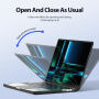 DUX DUCIS LCGM Series sijajni transparenten ovitek za MacBook Pro 16" (A2485 / A2780 / A2991 / A3186 / A3403 / A3428 / A3429) - črn