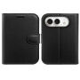 Preklopni Etui iz PU usnja za iPhone Duo - črn