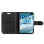 Preklopni Etui iz PU usnja za iPhone Duo - črn