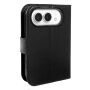 Preklopni Etui iz PU usnja za iPhone Duo - črn