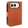Preklopni etui iz PU usnja za iPhone Duo - rjav