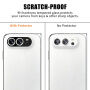 Kaljeno steklo z okvirjem za zaščito leč zadnje kamere za iPhone Duo - črno