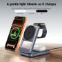 Q29 Qi2.2 3v1 zložljivo magnetno Brezžični Stojalo za iPhone / Apple Watch / AirPods - 25W - sivo