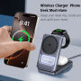 Q29 Qi2.2 3v1 zložljivo magnetno Brezžični Stojalo za iPhone / Apple Watch / AirPods - 25W - belo