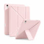 XDcase Y-fold Etui z origami stojalo in prostorom za Apple Pencil za iPad Air 4 (2020) / Air 5 (2022) / Air 11" (2024-2026) - roza