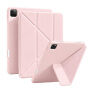 XDcase Y-fold Etui z origami Stojalo in prostorom za Apple Pencil za iPad Pro 11" (2018-2022) - roza