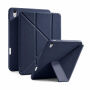 XDcase Y-fold Etui z origami stojalo in prostorom za Apple Pencil za iPad 10,9" (2022) / 11" (2025) - temno modro