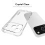 ENKAY prozoren Ovitek z ojačanimi robovi za iPhone 17 Pro Max - prozoren