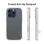 ENKAY prozoren ovitek z ojačanimi robovi za iPhone 16 Pro Max - prozoren