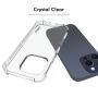 ENKAY prozoren Ovitek z ojačanimi robovi za iPhone 16 Pro - prozoren