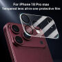 XDcase Kaljeno steklo za zaščito leč zadnje kamere za iPhone 18 Pro Max - črno