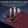 XDcase Kaljeno steklo za zaščito leč zadnje kamere za iPhone 18 Pro Max - črno