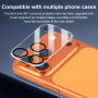 XDcase Kaljeno steklo za zaščito leč zadnje kamere za iPhone 17 Pro Max - črno