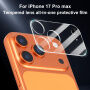XDcase Kaljeno steklo za zaščito leč zadnje kamere za iPhone 17 Pro Max - prozorno